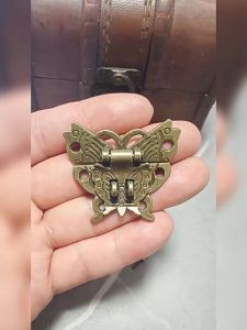 4Pcs Kunci Box / Kunci Dus / Kunci Pengait Kotak Souvenir Antik Gelap/Emas