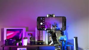 人脸跟踪拍照防抖蓝牙便携加长户外运动云台自拍杆Face tracking photo stabilization Bluetooth portable extended outdoor sports gimbal selfie stick