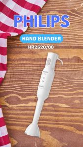 PHILIPS ProMix Hand Blender HR2520/00 400W Lightweight and Compact for Soup Smoothies Purees & Dips ErgonomicGrip Design