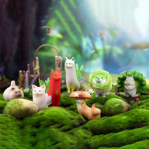 X11 TOYS Vegetable Elf Vegetable Wizard Series Blind Box Part Ⅰ(1/6) Cute Animal Action Figure Decoration Cute Toy Model for Birthday Gift Kawaii Doll Secret Box