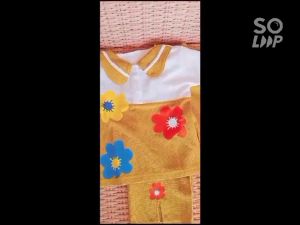Baju Setelan Anak Perempuan Flower Bahan Wafel Knit