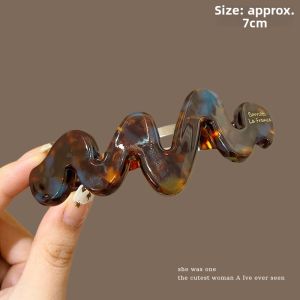 NING ZHOU | Korean Style Acetic Acid Hair Clip New High-end Headwear