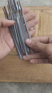 Kikir Segitiga BLITZ 4\" Inch Extra Slim Taper File