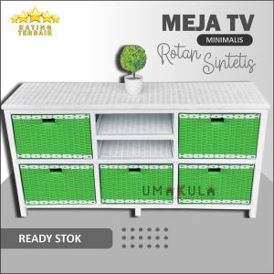 (READY STOK) Rak Rotan Sintetis Type 6 dvd motive rantai  serbaguna Klasik Tradisional Model Terbaru 2024