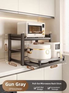 MEICHUWUYU | Extendable Microwave Oven Organizer