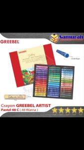 Crayon Greebel Artist 48 Warna / Krayon Gambar Profesional Mewarnai / Oil Pastel Art Premium 48 Colors