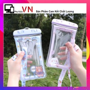 Túi Chống Nước Điện Thoại Có Viền Phao Nổi Trên Mặt Nước Đi Bơi  Đi Biển  Đi Mưa Có Dây Đeo - Túi Chống Nước Điện Thoại Hoạt Hình Có Phao Cute