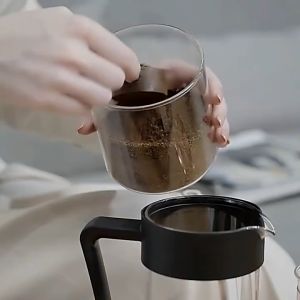 350/600/800/1000มล. ตาข่ายกรองชา กาชงกาแฟแบบชงมือ กาชงกาแฟแบบเฟรนช์เพรส หม้อกรองแบบเฟรนช์เพรส ทนความร้อนสูง บอโรซิลิเกต