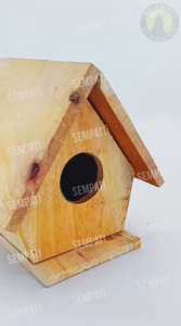 SEMPATI Glodok Rumah Segitiga Pintu Atas Kayu Glodok Parkit Lovebird Sarang Telur Burung Susuh Sarang Ternak Breeding Burung Lovebird Love Bird Gelodok Rumah Burung Kenari Falk Nuri GLRMP