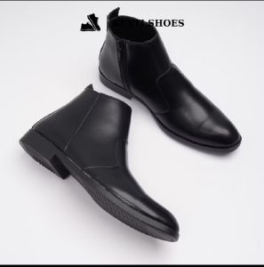 Giày chelsea boot khóa cao cổ trơn giày dự tiệc nam da sít Hàng kĩ đế khâu may chắc chắn mã G39 đặt lùi 1 size