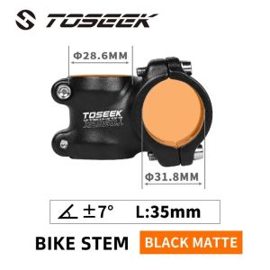 TOSEEK ST002 MTB Stem 7 Degree Bike Handlebar Stem Ultralight Road Mountain Bicycle Power Durable Bike Table 35/45/55/60/70/80mm
