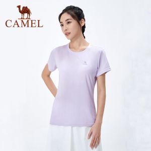 Cameljeans Sports T-shirt Ladies Spring and Summer New Breathable Quick-drying Tops Women