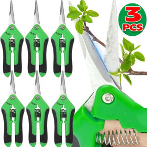 3PCS Pruner Shears Gardening Scissors Secateurs Bonsai Gardening Scissor Pruning Tools for Grape Fruit Tree Household Potted