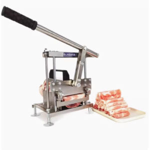 Manual Slicer Stainless Steel Bone Cutting Machine Commercial Meat Slicer Fat Beef Roll Cutter