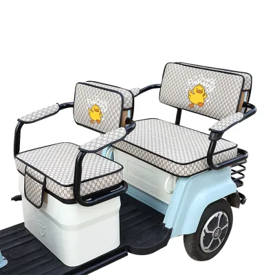 Yadea CL2 CL5 CL8 Electric Tricycle Special Sunshade Seat Cover Cushion Protector Cartoon New Model All Seasons Universal