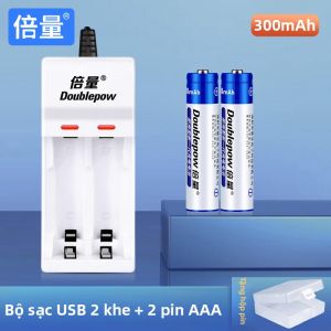 Doublepow | Bộ Sạc Pin Nạp Lại Dung Lượng Cao Bền 1.2v