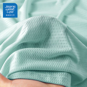 Jeanswest Life Mens Ice Silk Vest Summer Breathable Sleeveless T-Shirt Sports Running Quick Dry Shoulder M Youth Fashion