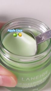 Laneige Lip Sleeping Mask Apple Lime Set - Masker bibir Skincare Melembapkan All skin type