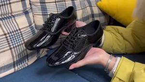 Men New Leather Mens Latin Dance Shoes Modern Dance Hall Tango Childrens Man National Standard Dance Shoes Male Sneaker