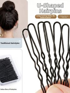 Black Invisible Hair Clip No-trace Side Fixation Hairpin