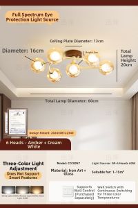 XUNZE | French Cream Style Vintage Nordic Living Room Pendant Light