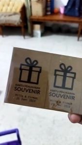 kartu ucapan rustic / gift card wedding / kartu penukaran souvenir pernikahan / kartu sovenir