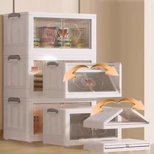 MI-C986 Lemari Susun Plastik Serbaguna dengan Roda Polibox Kotak Penyimpanan / Lemari Plastik Roda