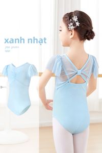 aiwuge | Đồ Tập Múa Ballet Tay Ngắn Dành Cho Bé Gái Đồ Thể Thao Đồ Múa Đạo Cụ Không Quai
