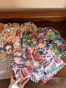 Colorful Loose Casual Shorts Summer Style Thin Beach Pants Outdoor Wear for Boys And Girls Baby Cartoon Cute Five-Point Shorts
