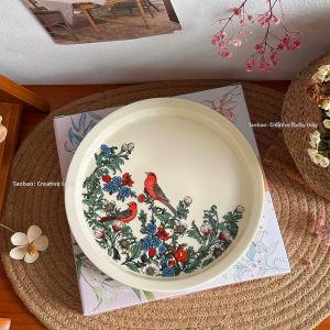 French Vintage Style Ceramic Plate