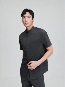 Business Casual Mens Summer Short Sleeve Shirt