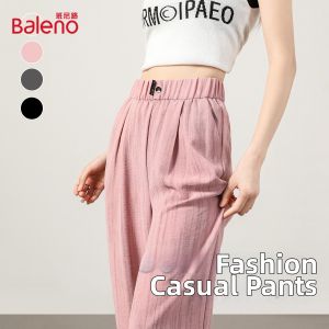 BALENO | Elastic Waist Tie-Dye Striped Casual Loose Pants