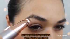 Electric Eyebrow Trimmer Painless USB Rechargeable Hair Remover Mini Shaver Face Armpit Brows Razor Beauty Tool