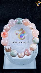 Collectors Grade Duo Bao Sakura Flower Agate Bracelet