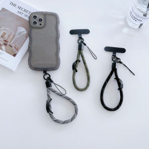 New woven mobile phone lanyard wristband colorful woven lanyard headphones keys wallet colorful security wristband