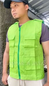 COD ROMPI TACTICAL AUTDOOR MULTIFUNGSI ROMPI CARGO BANYAK SAKU / VEST / TACTICAL / RIPSTOP / GUNUNG / OUTDOOR / 511/  CUSTUM ABU