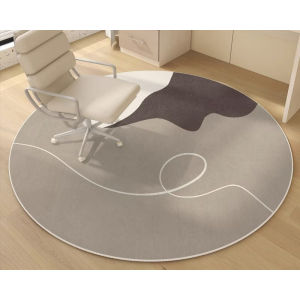 Thảm Tròn Nhung Pha Lê VIKAMA Phong Cách Tối Giản Chống Trơn Trượt Dùng Cho Phòng Ngủ Sofa Phòng Khách Phòng Làm Việc Chống Phai Màu Có Lớp Lót PVC Giặt Máy Được