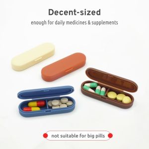 1Pcs Magnetic Medicine Box Pill Storage Box Food-Grade Mini Medicine Box Dust-Proof And Moisture-Proof Suitable For Home Travel