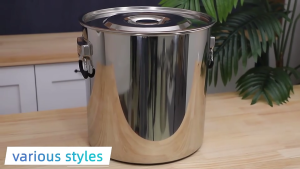 304 Stainless Steel Pot multipurpose Bucket with Lid Soup Pot Extra Thick Commercial Large Capacity for Induction Cooker And Gas Stove Universal Home Use Kindergarten Kitchen