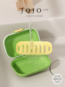 Travel High End Drain Creative Sealed Cover Soap Dish Colorful Lights Mr Grocery JD Pure Color Style Bathroom Storage Organizer