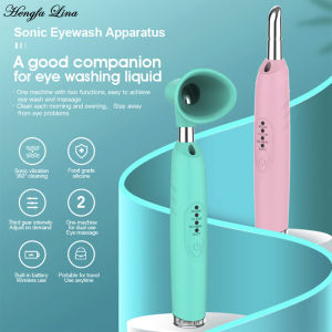 Hengfa Lina 2 IN 1 Sonic Eye Care Cleaner Machine & Eye Facial Massager Can PuffinessRelief Fatigue Face Spa Moisturizing Eye Beauty Device