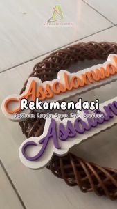 TULISAN ASSALAMUALAIKUM SPON EVA UNTUK WREATH/TULISAN SPON EVA/TULISAN UNTUK PELENGKAP WREATH RING ROTAN