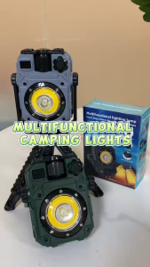 ASSAFEE ZLY018 โคมไฟแคมป์พลังงานแสงอาทิตย์ รุ่นโปร ชาร์จพลังงานแสงอาทิตย์และ USB-C คู่ ปรับได้ 5 โหมดไฟ ฐานแม่เหล็กหมุนได้ 360° ไฟ COB มุมกว้าง สำหรับใช้งานกลางแจ้ง ฉุกเฉิน และอ่านหนังสือ