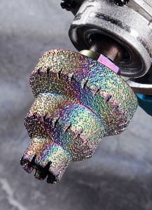 ดอกสว่านเจาะกระเบื้องแบบหอคอย ขนาด M10 หัวเจาะเพชรแบบเชื่อม สำหรับเจาะกระเบื้อง หิน แผ่นเหล็ก พร้อมดอกสว่านเจาะรูและเจาะร่องในตัว เครื่องมือเพชร