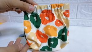 Tas Penyimpanan Lipstick: Tas Mini Penyimpanan Multifungsi Portable Bentuk Kotak Motif Kartun Pouch Penyimpanan Serbaguna Lipstik Kosmetik Mini Pouch Storage Bag Kabel Data Earphone Usb PTT