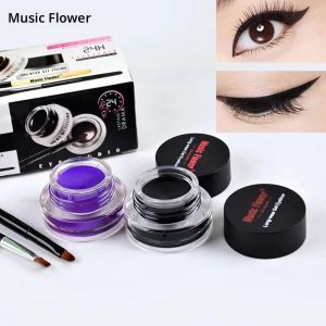 Music Floral Dual-Color Eyeliner เจลเรียบเนียนและใช้งานง่าย สีสันสดใส ครีมอายไลเนอร์กันน้ําและกันรอยเปื้อน