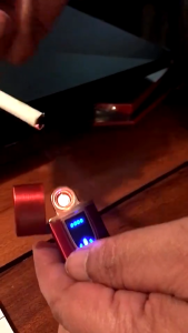 AKIRO Malaysia Aluminium USB Rechargeable Touchscreen Electronic Dual Pulse Arc Lighter USB Lighter