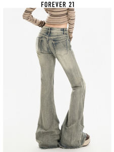 American Style Low Waist Bell Bottom Jeans Womens Autumn Vintage Washed Stretchy Denim Pants Casual High Waist Skinny Jeans