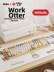 Akko | Otter Theme Designer Collaboration Sublimation PBT Keycaps 138 Pieces
