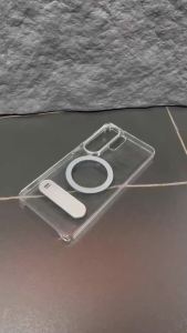 Samsung | Ốp Điện Thoại Kim Loại Từ Tính Cao Cấp Cho Samsung Galaxy S26Ultra S25Ultra - Vỏ Bảo Vệ Siêu Trong Suốt Chống Sốc Kèm Giá Đỡ